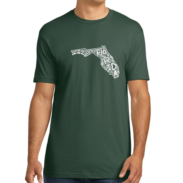 Florida (White) - Unisex Premium Cotton T-Shirt Thumbnail