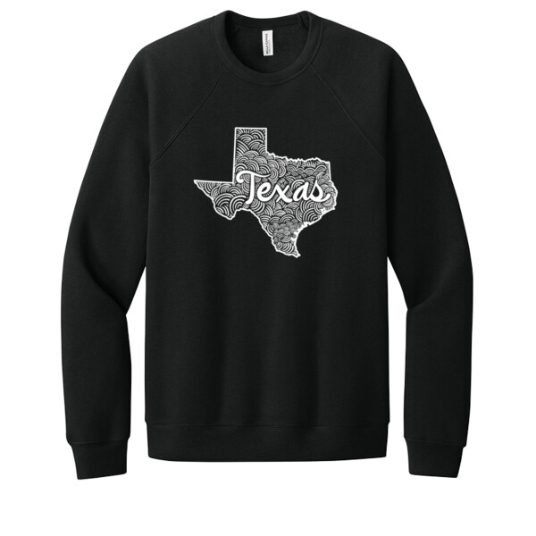 Texas (White) - Unisex Premium Fleece Crew Sweatshirt Thumbnail