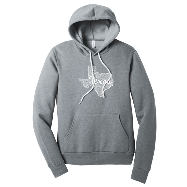 Texas (White) - Unisex Premium Fleece Pullover Hoodie Thumbnail