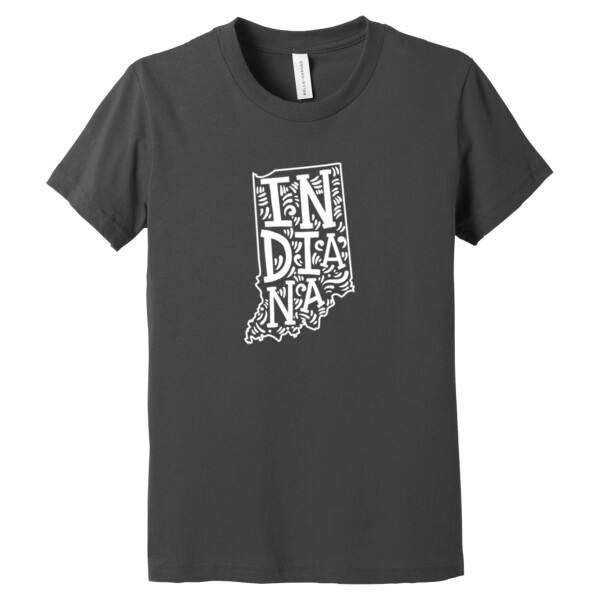 Indiana (White) - Youth Premium Cotton T-Shirt Thumbnail