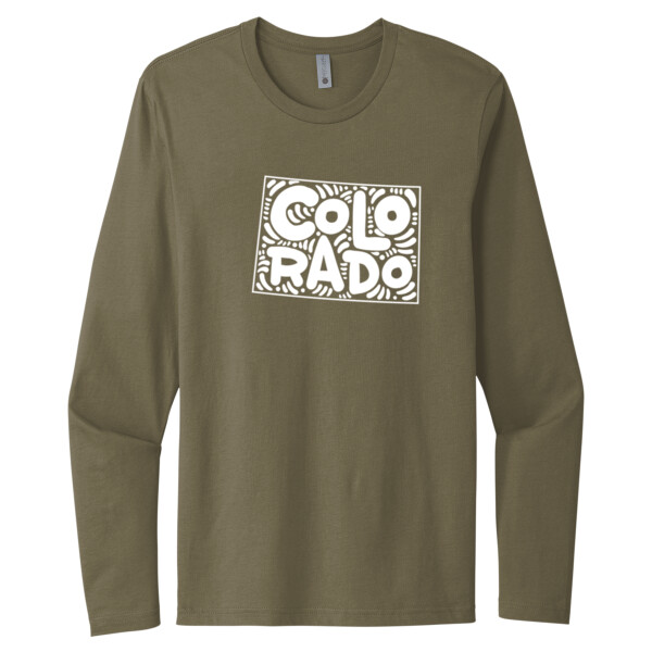 Colorado (White) - Unisex Premium Cotton Long Sleeve T-Shirt Thumbnail