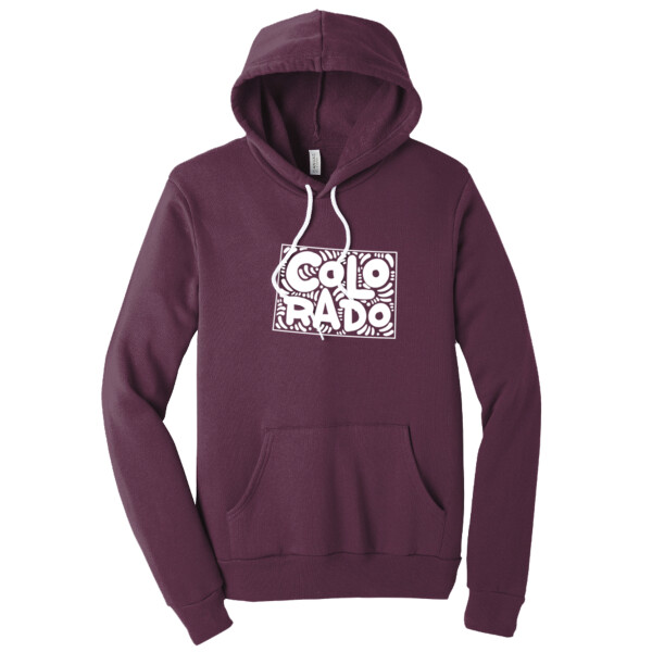 Colorado (White) - Unisex Premium Fleece Pullover Hoodie Thumbnail