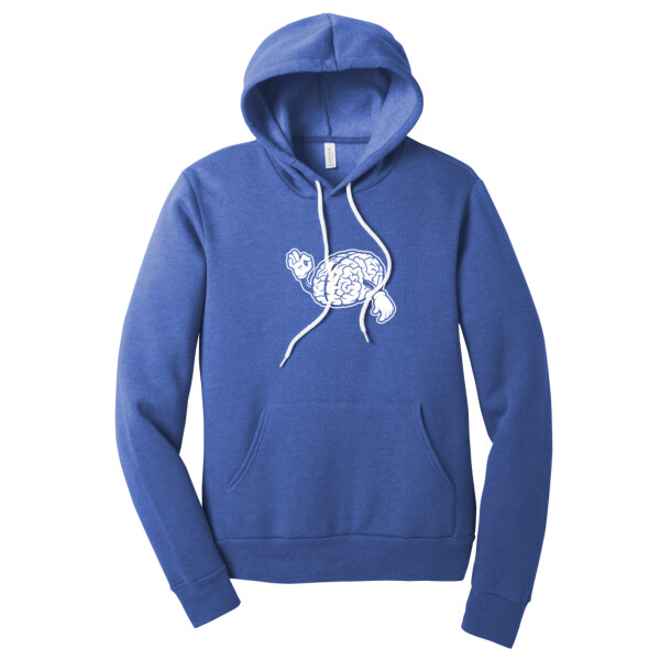 Strong Brain 1 (White) - Unisex Premium Fleece Pullover Hoodie Thumbnail