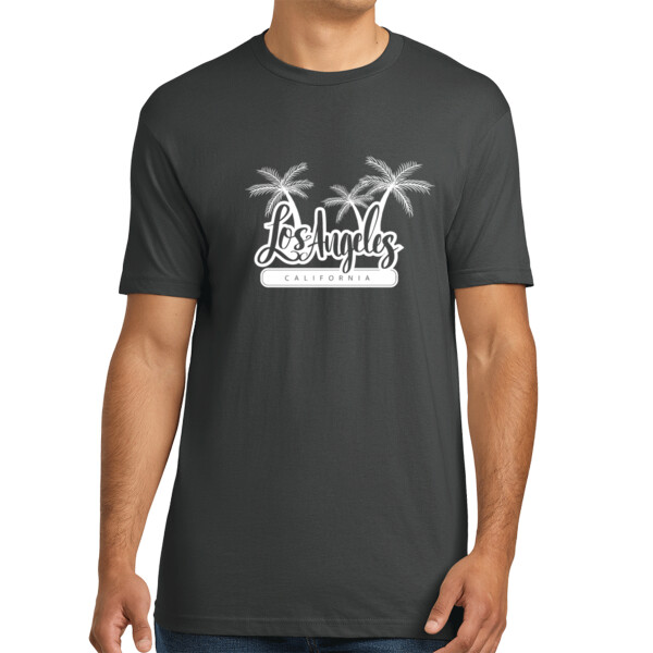 Los Angelos Cali (White) - Unisex Premium Cotton T-Shirt Thumbnail