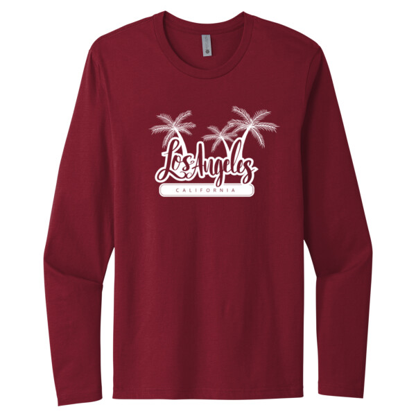 Los Angelos Cali (White) - Unisex Premium Cotton Long Sleeve T-Shirt Thumbnail