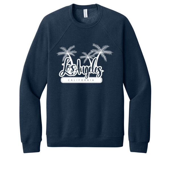 Los Angelos Cali (White) - Unisex Premium Fleece Crew Sweatshirt Thumbnail