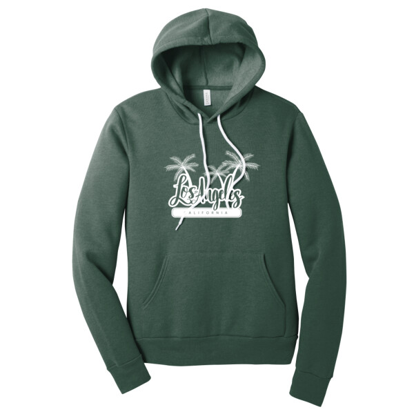 Los Angelos Cali (White) - Unisex Premium Fleece Pullover Hoodie Thumbnail