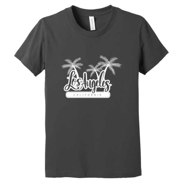 Los Angelos Cali (White) - Youth Premium Cotton T-Shirt Thumbnail