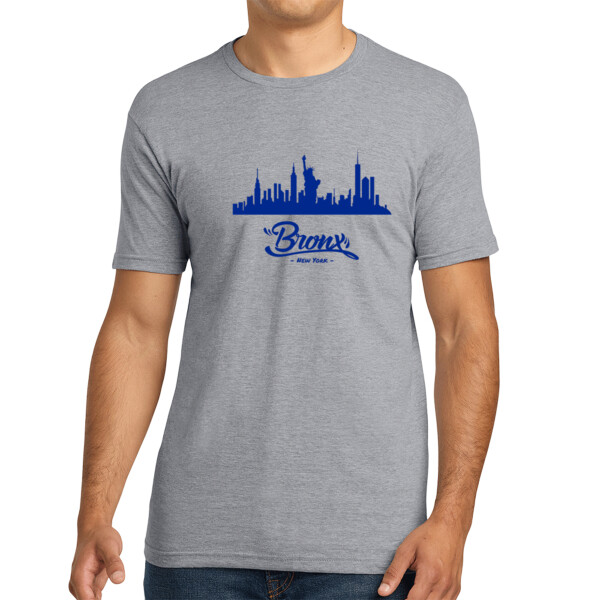 Bronx NYC Navy - Unisex Premium Cotton T-Shirt Thumbnail