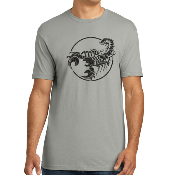 Scorpion2 (Black) - Unisex Premium Cotton T-Shirt Thumbnail
