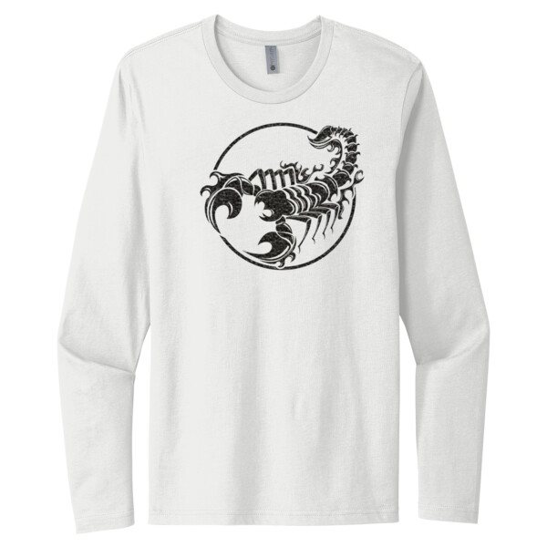 Scorpion2(Black) - Unisex Premium Cotton Long Sleeve T-Shirt Thumbnail