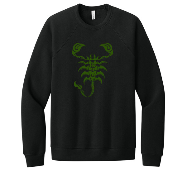 Scorpion Dark (Metallic Green) - Unisex Premium Fleece Crew Sweatshirt Thumbnail