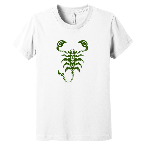 Scorpion Dark (Metallic Green) - Youth Premium Cotton T-Shirt Thumbnail