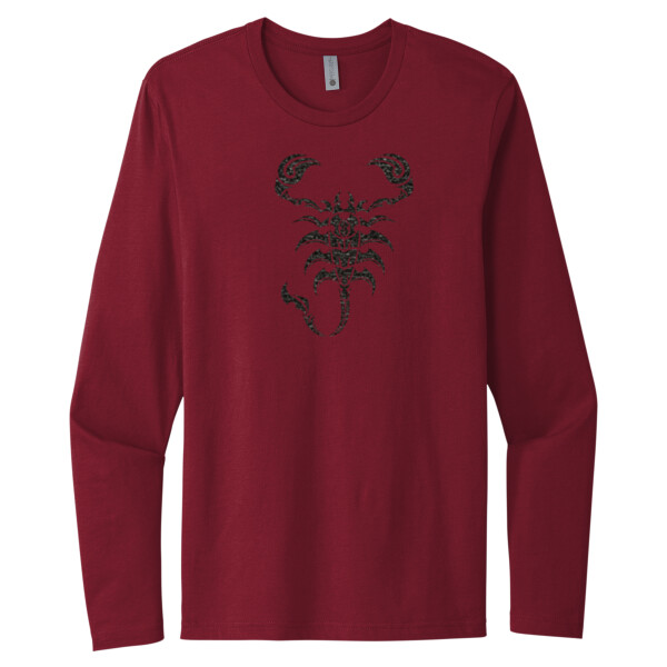 Scorpion 1( Black) - Unisex Premium Cotton Long Sleeve T-Shirt Thumbnail