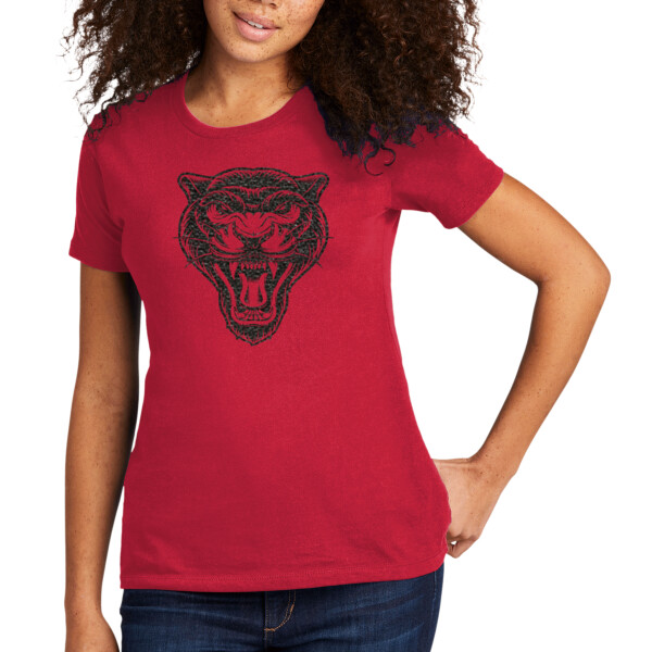 Panther1 (Black) - Women's Premium Cotton T-Shirt Thumbnail