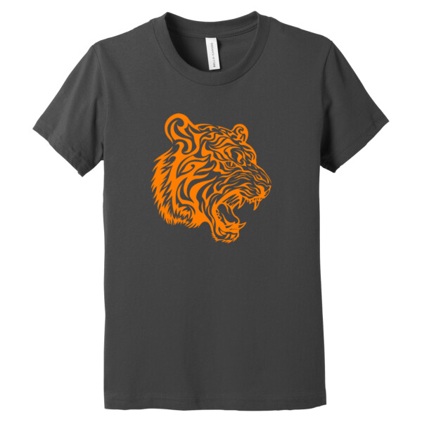 Tiger Face (orange) - Youth Premium Cotton T-Shirt Thumbnail