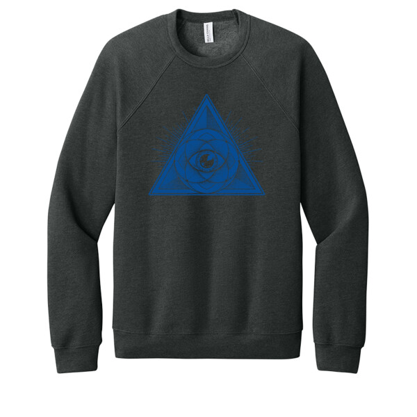 Sacred Geometry 1 (Navy)  - Unisex Premium Fleece Crew Sweatshirt Thumbnail