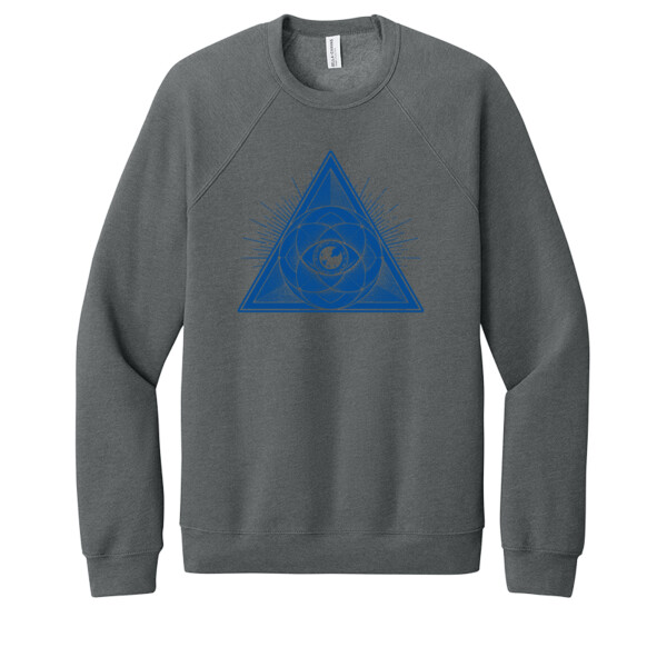 Sacred Geometry 1 (Navy) - Unisex Premium Fleece Crew Sweatshirt Thumbnail