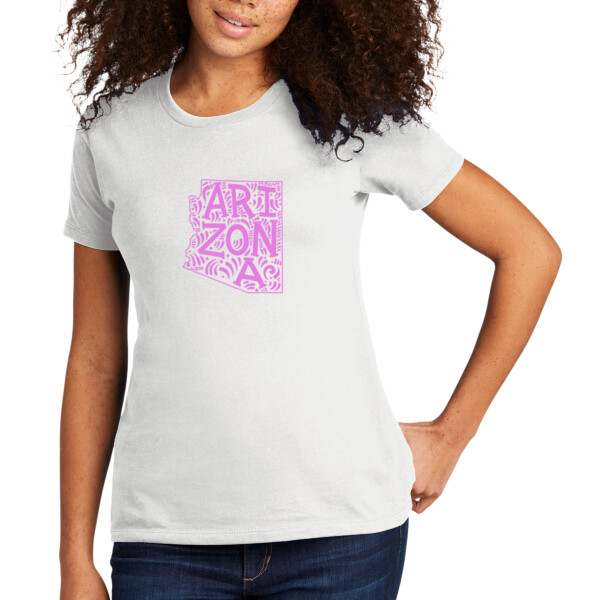 Arizona (Pink) - Women's Premium Cotton T-Shirt Thumbnail