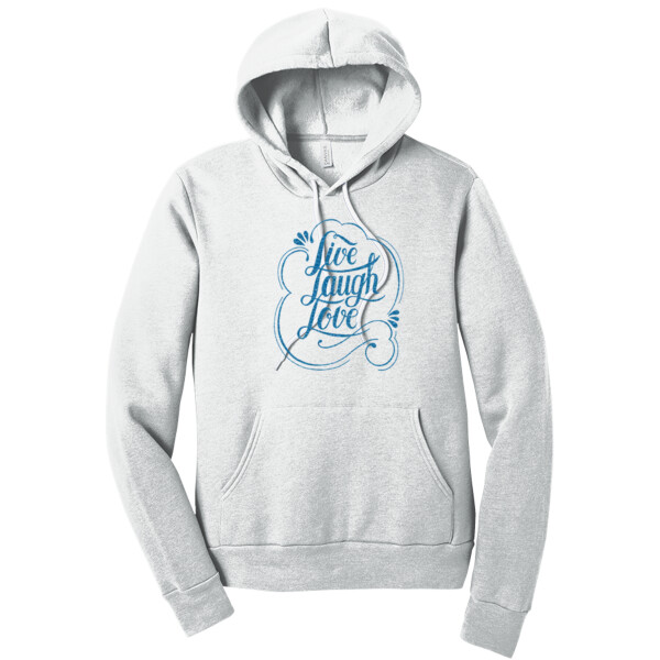 Live Love Laugh (Metallic) - Unisex Premium Fleece Pullover Hoodie Thumbnail