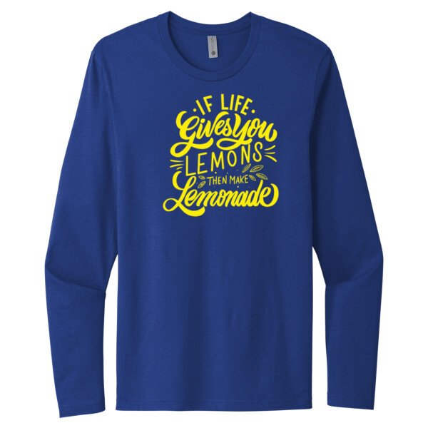 If Life Gives You Lemmons (Yellow) - Unisex Premium Cotton Long Sleeve T-Shirt Thumbnail