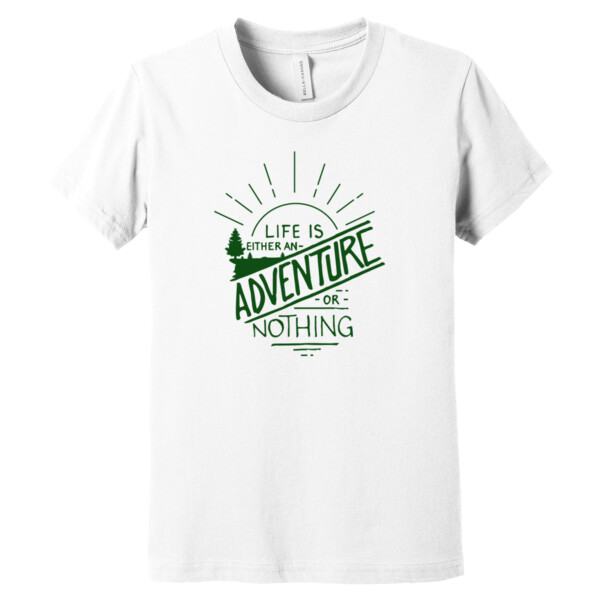 Life is an Adventure (Forest Green) - Youth Premium Cotton T-Shirt Thumbnail