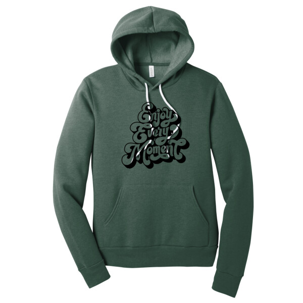 Enjoy Every Moment (Black) - Unisex Premium Fleece Pullover Hoodie Thumbnail