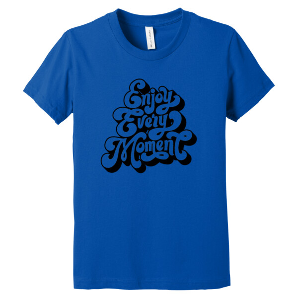 Enjoy Every Moment (Black) - Youth Premium Cotton T-Shirt Thumbnail