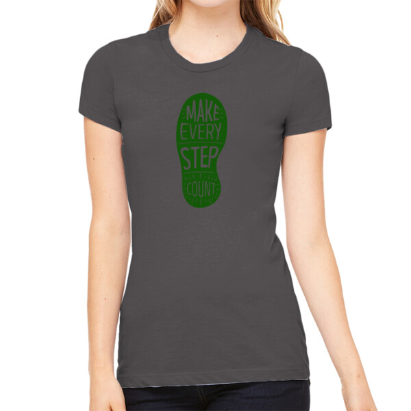 Make Things Happen (Forest Green) - Women's Premium Cotton Slim Fit T-SHirt Thumbnail