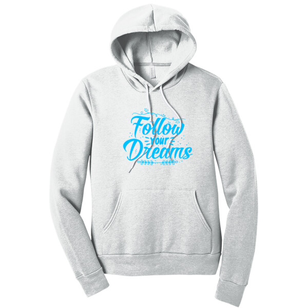 Follow Your Dreams (Blue) - Unisex Premium Fleece Pullover Hoodie Thumbnail