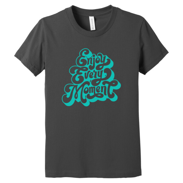 Enjoy Every Moment (Aqua) - Youth Premium Cotton T-Shirt Thumbnail