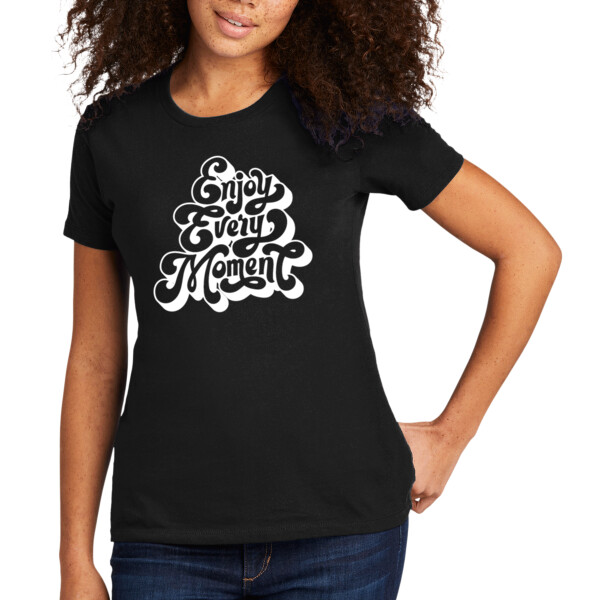 Enjoy Every Moment (White) - Women's Premium Cotton T-Shirt Thumbnail