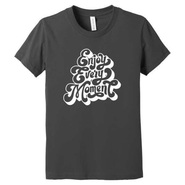 Enjoy Every Moment (White) - Youth Premium Cotton T-Shirt Thumbnail