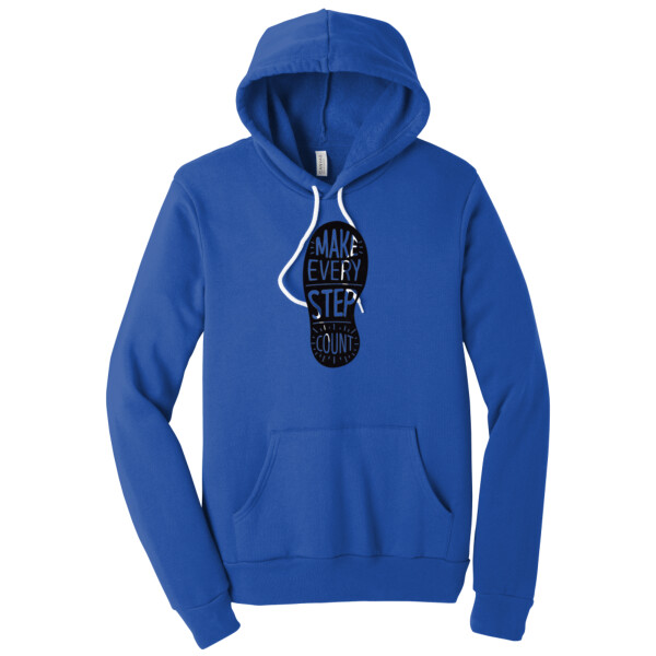 Make Every Step Count (Black) - Unisex Premium Fleece Pullover Hoodie Thumbnail