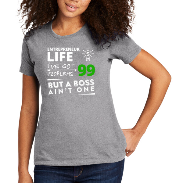 99 Problems (White Green) - Women's Premium Cotton T-Shirt Thumbnail