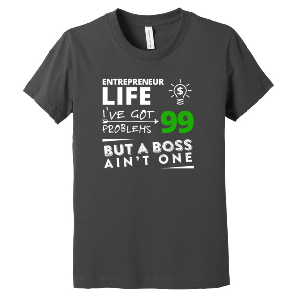 99 Problems (White Green) - Youth Premium Cotton T-Shirt Thumbnail