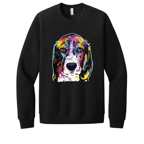 Neon Beagle  - Unisex Premium Fleece Crew Sweatshirt Thumbnail