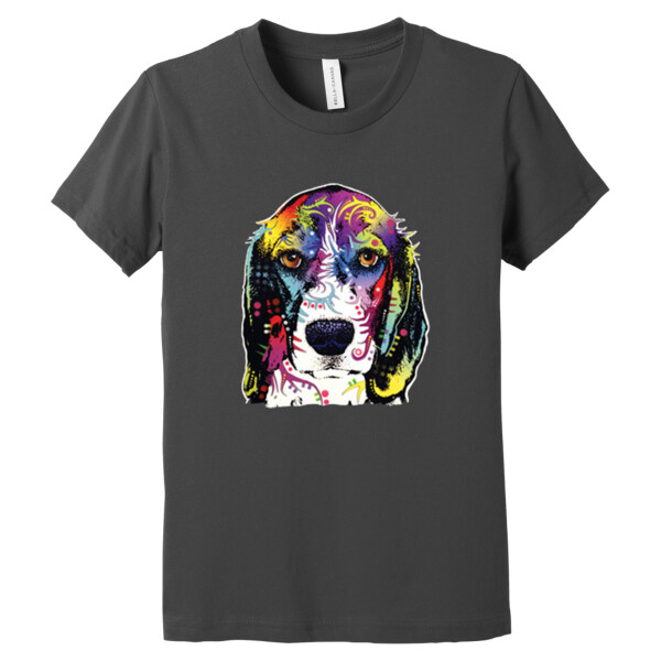 Neon Beagle  - Youth Premium Cotton T-Shirt Thumbnail