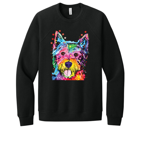 Neon Westie - Unisex Premium Fleece Crew Sweatshirt Thumbnail