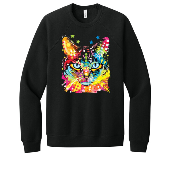 Neon Cat - Unisex Premium Fleece Crew Sweatshirt Thumbnail