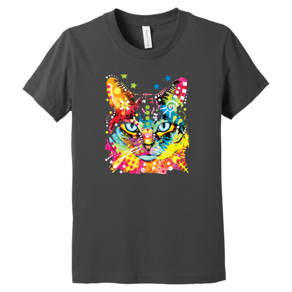 Neon Cat - Youth Premium Cotton T-Shirt Thumbnail