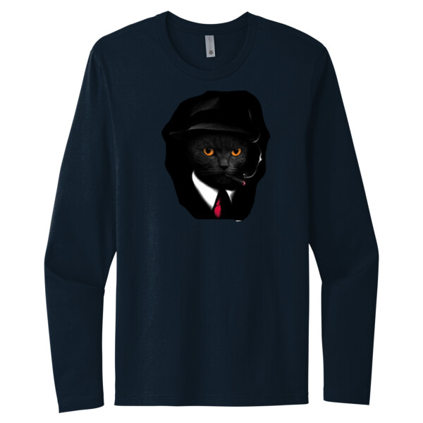 Cat Agent - Unisex Premium Cotton Long Sleeve T-Shirt Thumbnail