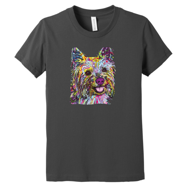Neon Yorkie - Youth Premium Cotton T-Shirt Thumbnail