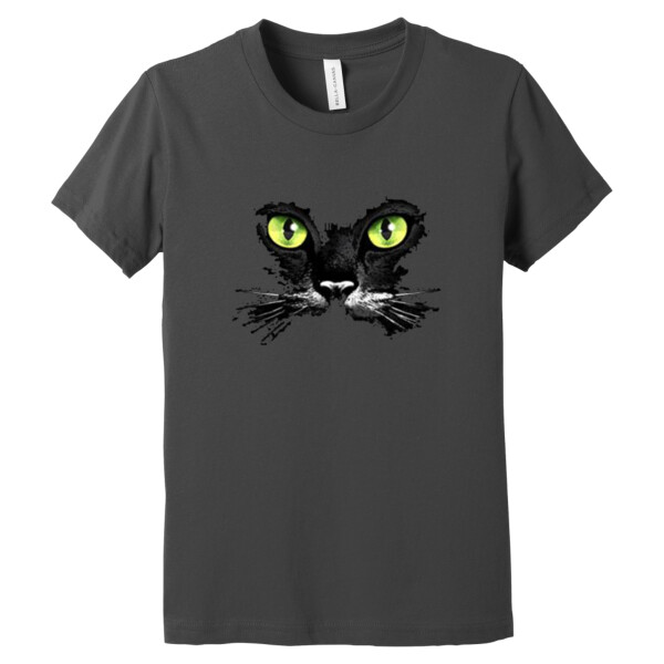 Cat Face - Youth Premium Cotton T-Shirt Thumbnail