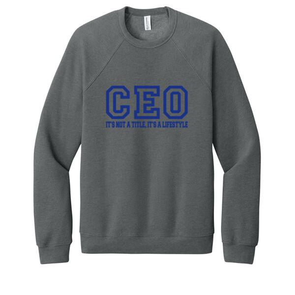 CEO Navy - Unisex Premium Fleece Crew Sweatshirt Thumbnail