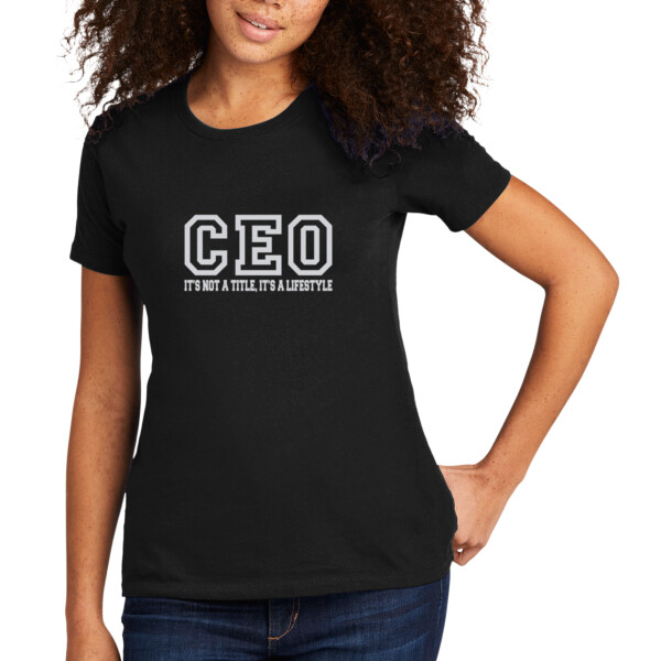 CEO Silver - Women's Premium Cotton T-Shirt Thumbnail