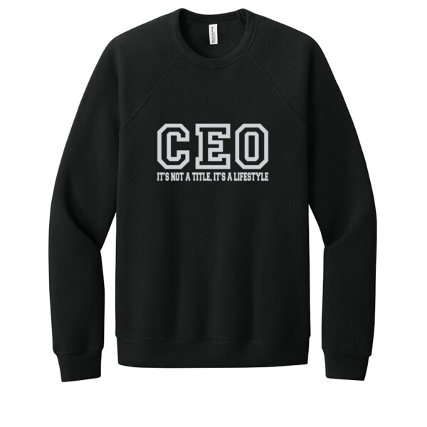 CEO Silver - Unisex Premium Fleece Crew Sweatshirt Thumbnail