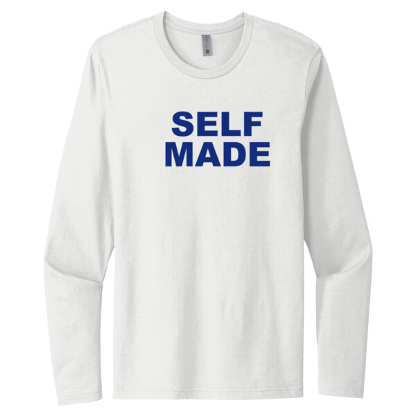 Self Made Navy - Unisex Premium Cotton Long Sleeve T-Shirt Thumbnail