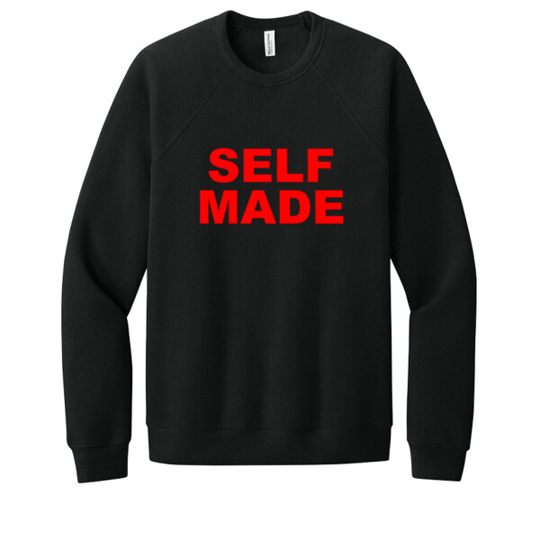Self Made Red - Unisex Premium Fleece Crew Sweatshirt Thumbnail
