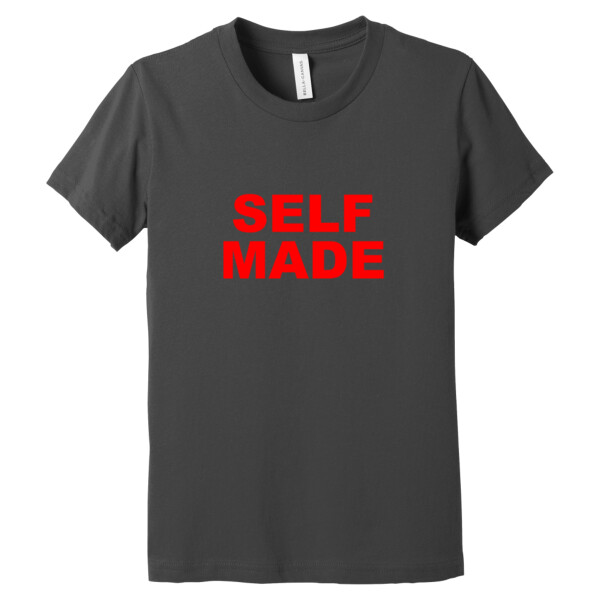 Self Made Red - Youth Premium Cotton T-Shirt Thumbnail